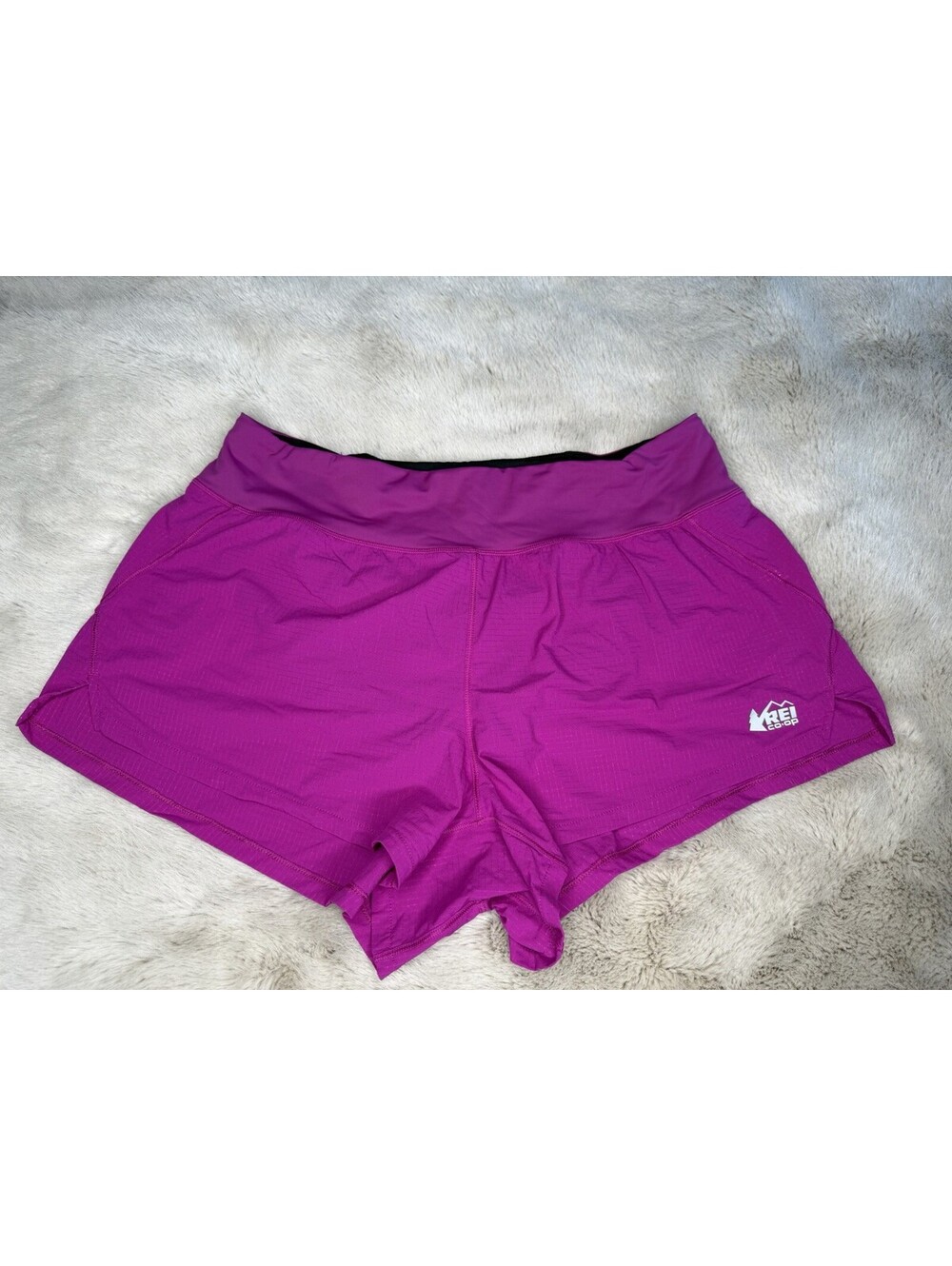 REI Co-op Swiftland 3" Running Shorts Womens Large Magenta Trail Running lined